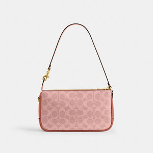 Coach Plaza Bag In Signature Canvas Brass Melon Pink