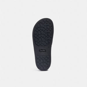 Women's Coach Udele Sport Slide In Signature Canvas Charcoal Black