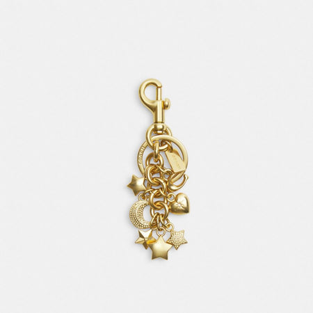 Coach Star Cluster Bag Charm Gold Gold