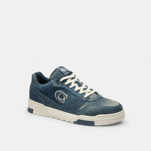 Men's Coach Soho Sneaker In Loved Denim Denim