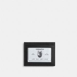 Coach Slim Id Card Case In Loved Signature Denim Light Indigo