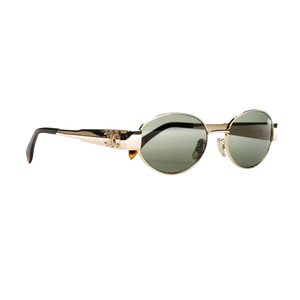 Celine Triomphe Metal 01 Sunglasses Gold/Green (4S235CMLB.35SG / CL40235U)