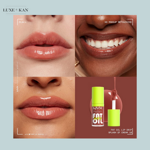NYX Professional Makeup Fat Oil Lip Drip 12H Hydration Non-Sticky Finish Lip Gloss 4.8ml (Various Shades)