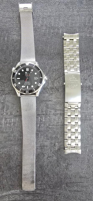 Omega Seamaster Diver 300 M007 James Révision Déc 2024 + bracelet mailles milanaises Omega