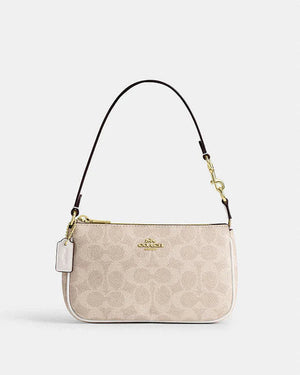 Coach Nolita 19 In Signature Canvas Signature Canvas-Gold-Sand-Chalk