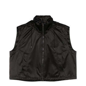 Cropped Gilet with High Collar