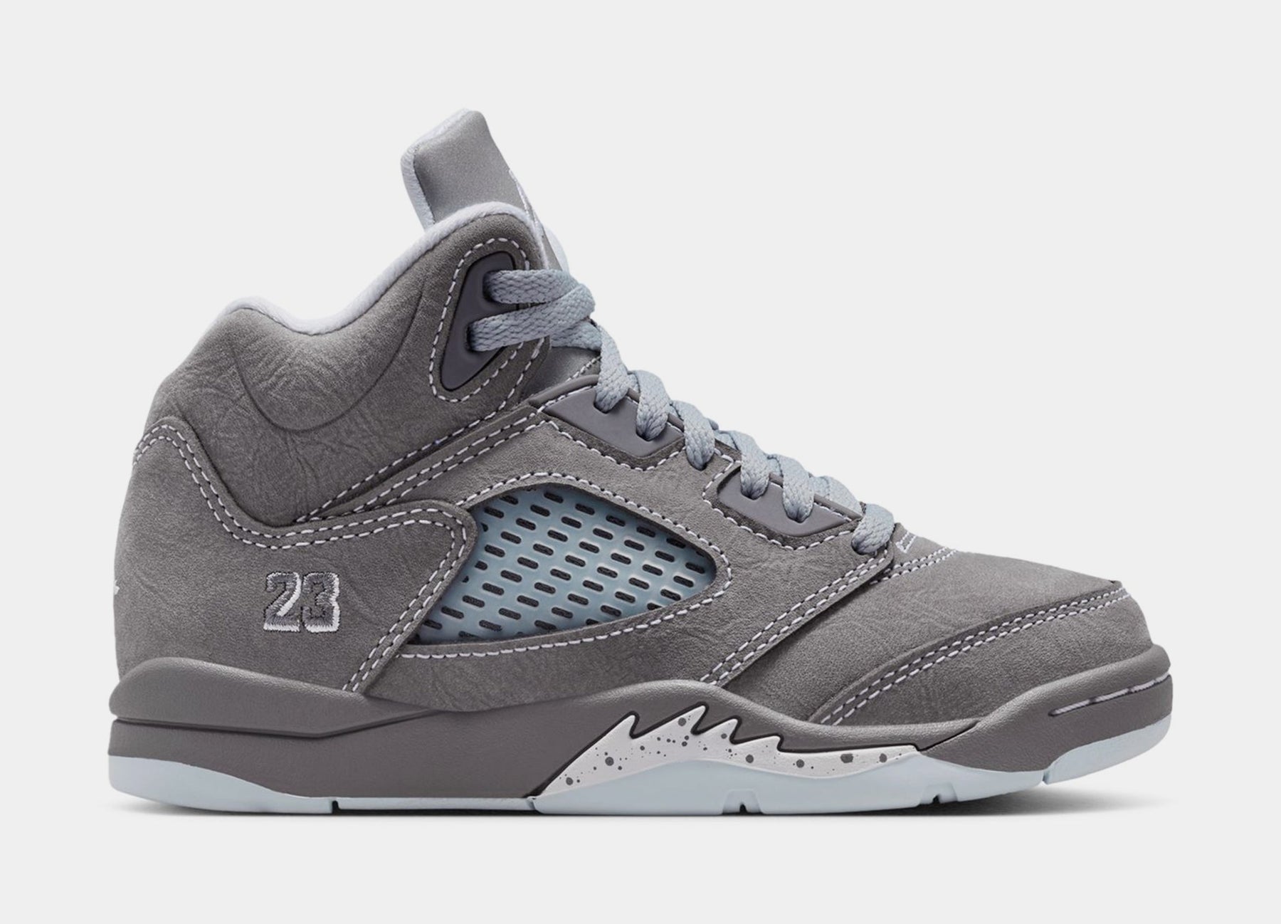 Air Jordan 5 Retro Wolf Grey Preschool Lifestyle Shoes (Light Graphite/White/Wolf Grey)