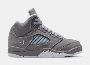 Air Jordan 5 Retro Wolf Grey Preschool Lifestyle Shoes (Light Graphite/White/Wolf Grey)