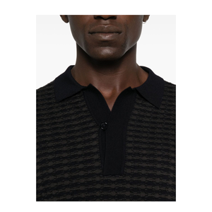 Icon Virgin-Wool Jumper with Polo-Shirt Collar