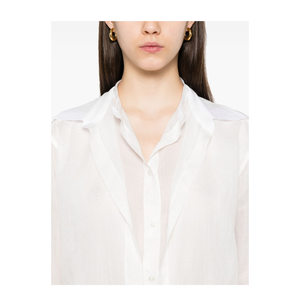 White Double Collar Shirt