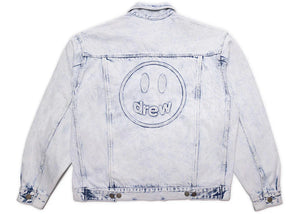 Drew House Oversized Mascot Trucker Jacket Painted Indigo