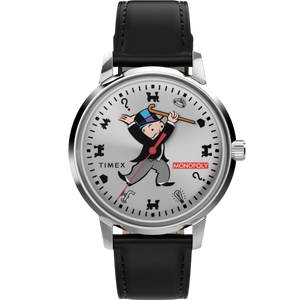 Timex x Monopoly Marlin Leather Strap Silver Tone - 38 mm