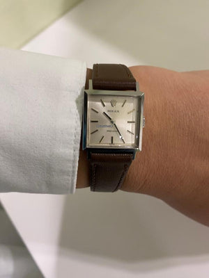 Rolex | Precision | 2611 | Steel | 20 mm | Leather | Silver | Manual winding