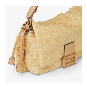 Baguette Medium Canvas Hobo Bags - Pastel Yellow
