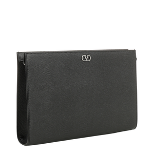 Grained Leather Pouch