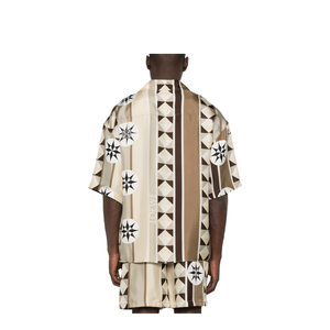 Shorts Sleeve Shirt in Silk Multicolor