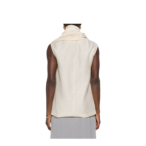 Ecru Scarf Blouse