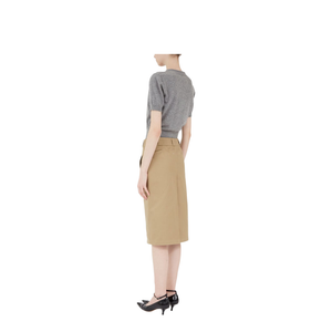 Skater Chino Midi Skirt