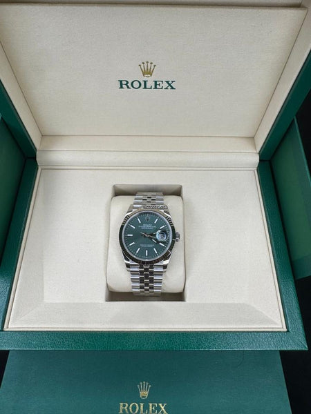 Rolex | Datejust | 126234 | Gold/Steel | 36 mm | Steel | Green | Automatic