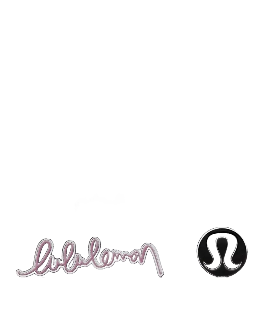 Lululemon Collectible Pins 2 Pack Black/Lavender Lux