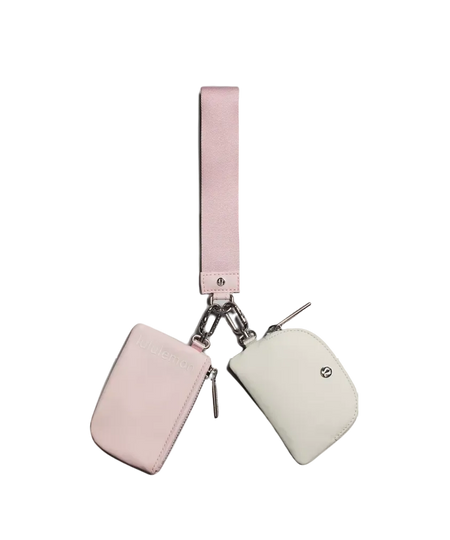 Lululemon Dual Pouch Wristlet Flush Pink/Bone