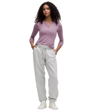 Lululemon Hold Tight Long-Sleeve Henley Lavender Lux
