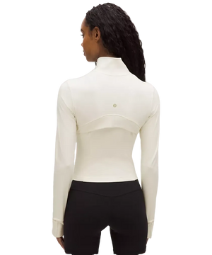 Lululemon Define Cropped Jacket Nulu Light Ivory/Gold
