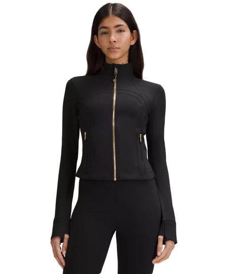Lululemon Define Cropped Jacket Nulu Black/Gold