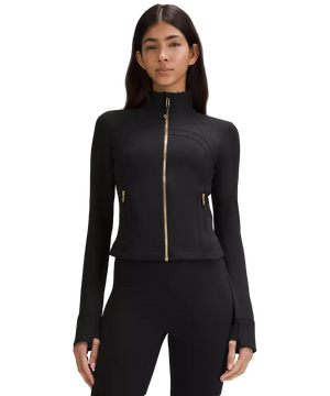 Lululemon Define Cropped Jacket Nulu Black/Gold