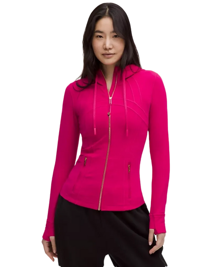 Lululemon Define Hooded Jacket Nulu Passionate/Rose Gold