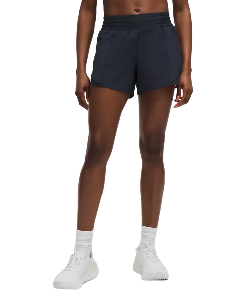 Lululemon Hotty Hot High-Rise Lined Shorts 4" True Navy