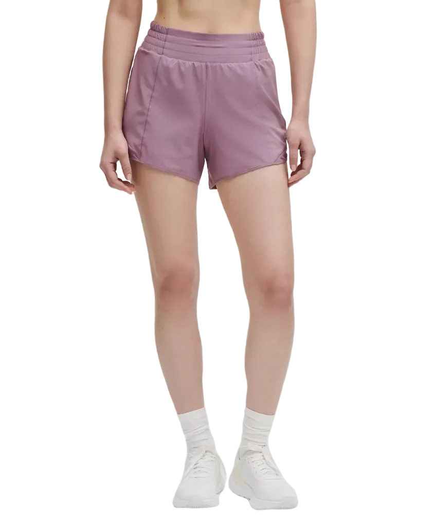 Lululemon Hotty Hot High-Rise Lined Shorts 4" Lavender Lux