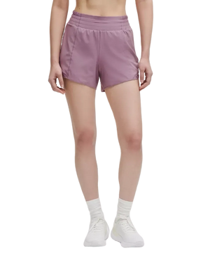 Lululemon Hotty Hot High-Rise Lined Shorts 4" Lavender Lux