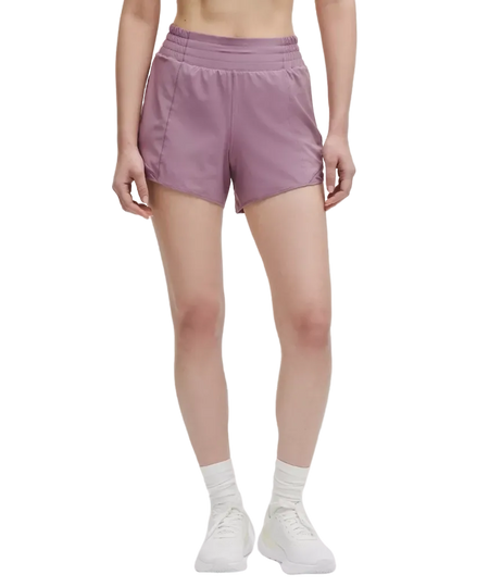 Lululemon Hotty Hot High-Rise Lined Shorts 4" Lavender Lux