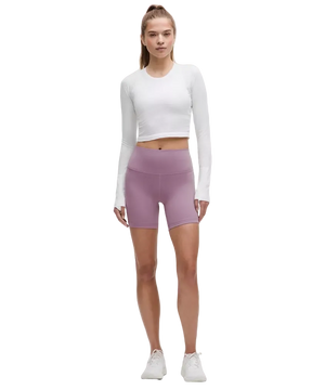 Lululemon Wunder Train High-Rise Shorts 6" Lavender Lux