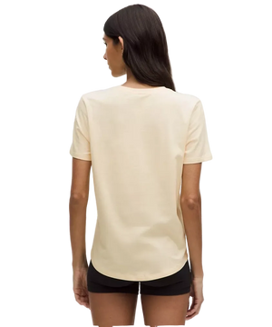 Lululemon Love Curved-Hem Crewneck T-Shirt Butter Cream