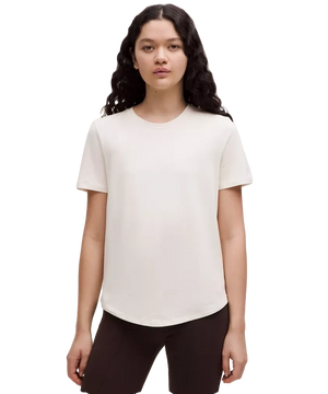 Lululemon Love Curved-Hem Crewneck T-Shirt Light Ivory
