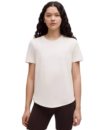 Lululemon Love Curved-Hem Crewneck T-Shirt Light Ivory
