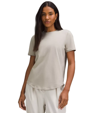 Lululemon Love Curved-Hem Crewneck T-Shirt Riverstone