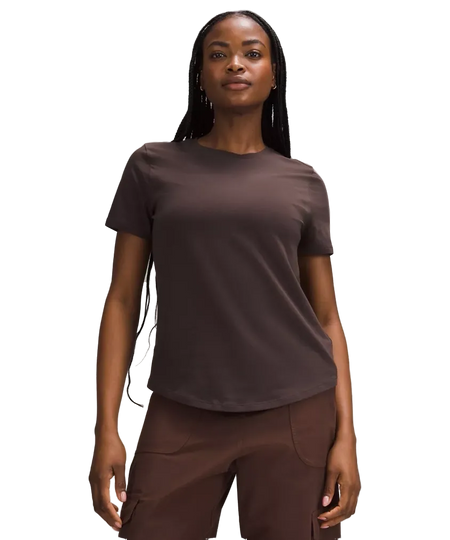 Lululemon Love Curved-Hem Crewneck T-Shirt Espresso