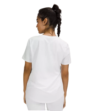 Lululemon Love Curved-Hem Crewneck T-Shirt White