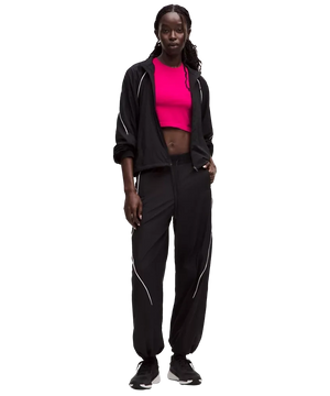 Lululemon Swiftly Tech Cropped Shorts-Sleeve Shirt 2.0 Passionate