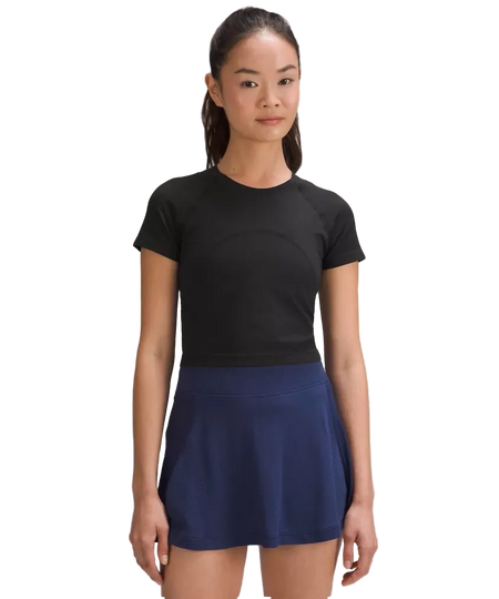 Lululemon Swiftly Tech Cropped Shorts-Sleeve Shirt 2.0 Black