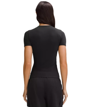 Lululemon Wundermost Ultra-Soft Nulu Hip-Length Crewneck Shirt Black