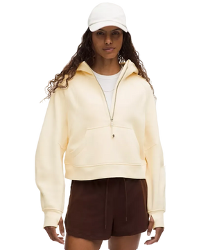 Lululemon Scuba Oversized Half-Zip Hoodie Butter Cream