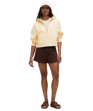 Lululemon Scuba Oversized Half-Zip Hoodie Butter Cream