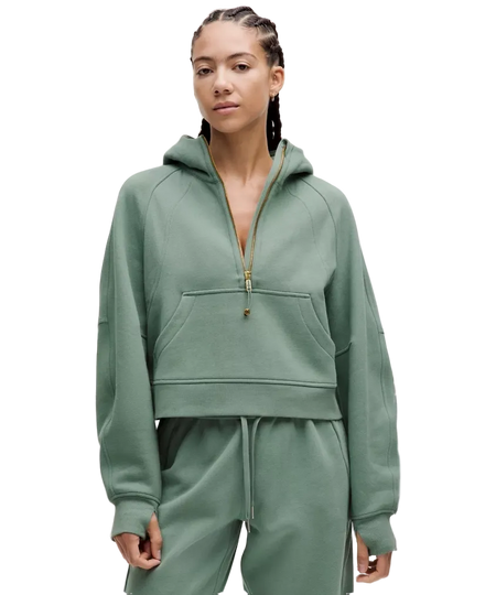 Lululemon Scuba Oversized Half-Zip Hoodie Crater Blue/Gold