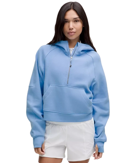 Lululemon Scuba Oversized Half-Zip Hoodie Aero Blue