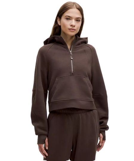 Lululemon Scuba Oversized Half-Zip Hoodie Espresso