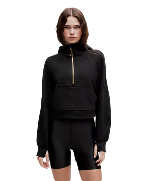 Lululemon Scuba Oversized Half-Zip Hoodie Black/Gold